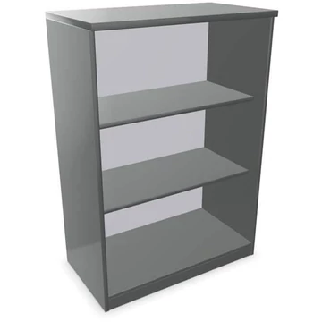 Irodai szekrény - polcos elem, ma x sz x mé: 1155 x 800 x 445 mm, színe sötétszürke
