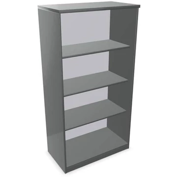 Irodai szekrény - polcos elem, ma x sz x mé: 1545 x 800 x 445 mm, színe sötétszürke