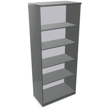 Irodai szekrény - polcos elem, ma x sz x mé: 1895 x 800 x 445 mm, színe sötétszürke