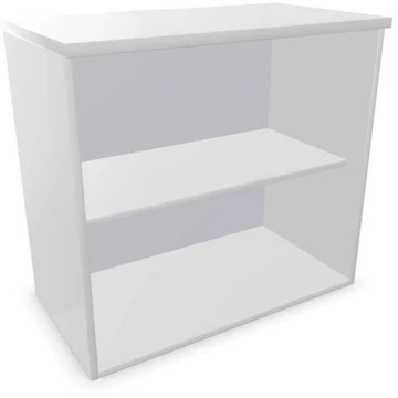 Irodai szekrény - polcos elem, ma x sz x mé: 740 x 800 x 445 mm, színe világosszürke