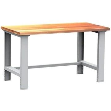 Moduláris munkaasztal, állítható magasság 830-1070 mm, tömör bükk munkalap 1500 x 750 mm