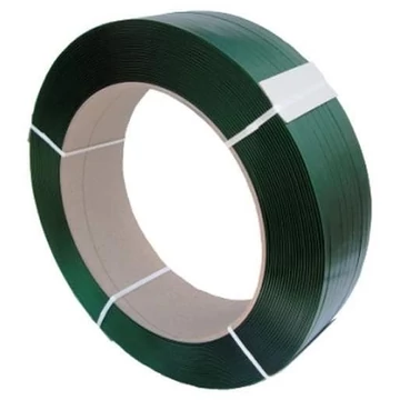 Pántolószalag PET 12 x 0,6 mm, zöld, tekercs hossza 2500 m