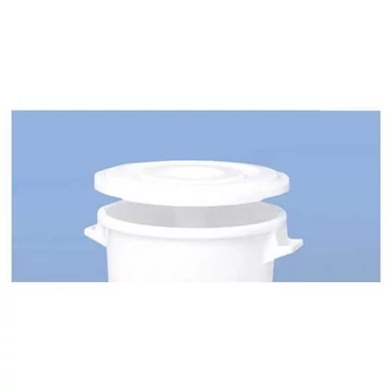 Fedél kerek, 75 l űrtartalmú tárolóhoz, fehér polietilénből