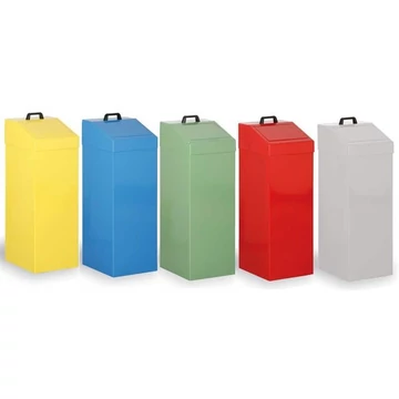 Olcsó Haszonanyaggyűjtő készlet 100 l: 5 tartály (szürke, sárga, kék, zöld, piros), magasság 950 mm