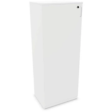 Irodai szekrény - dupla ajtó, ma x sz x mé: 1545 x 600 x 445 mm, fehér színű