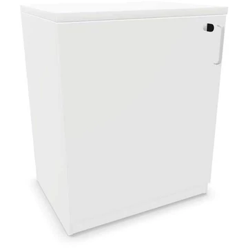 Irodai szekrény - dupla ajtó, ma x sz x mé: 740 x 600 x 445 mm, fehér színű