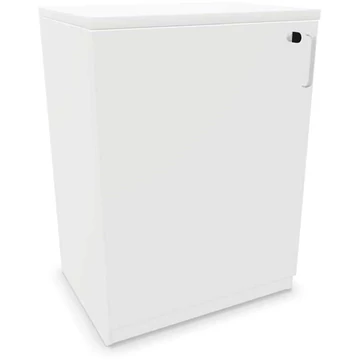 Irodai szekrény - dupla ajtó, ma x sz x mé: 825 x 600 x 445 mm, fehér színű