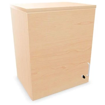 Irodai szekrény - szárnyas ajtó, hosszabbító, ma x sz x mé: 740 x 600 x 445 mm, juhar színű