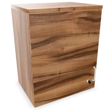 Irodai szekrény - szárnyas ajtó, hosszabbító, ma x sz x mé: 740 x 600 x 445 mm, dió színű