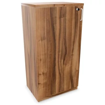 Irodai szekrény - dupla ajtó, ma x sz x mé: 1155 x 600 x 445 mm, dió színű