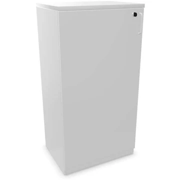 Irodai szekrény - dupla ajtó ma x sz x mé: 1155 x 600 x 445 mm, színe világosszürke