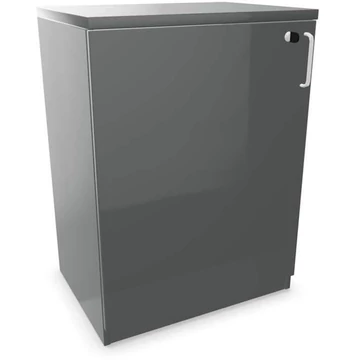 Irodai szekrény - dupla ajtó, ma x sz x mé: 825 x 600 x 445 mm, sötétszürke színű