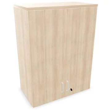 Irodai szekrény - kétszárnyú ajtók, hosszabbító, ma x sz x mé: 1070 x 800 x 445 mm, akác színű