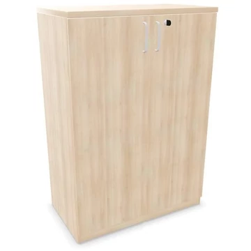 Irodai szekrény - kétszárnyú ajtók, ma x sz x mé: 1155 x 800 x 445 mm, akác színű