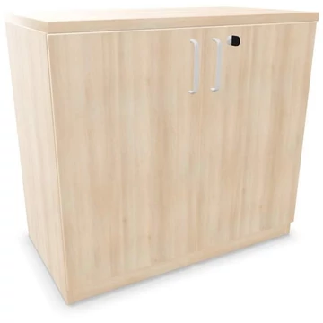 Irodai szekrény - kétszárnyú ajtók, ma x sz x mé: 740 x 800 x 445 mm, akác színű