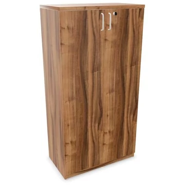Irodai szekrény - kétszárnyú ajtók, ma x sz x mé: 1545 x 800 x 445 mm, dió színű