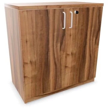 Irodai szekrény - kétszárnyú ajtók, ma x sz x mé: 825 x 800 x 445 mm, dió színű