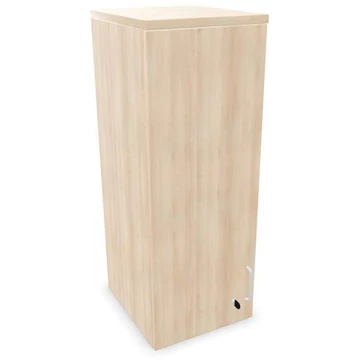 Irodai szekrény - szárnyas ajtó, toldalékelem, ma x sz x mé: 1070 x 400 x 445 mm, akác színű