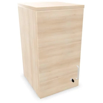 Irodai szekrény - szárnyas ajtó, toldalékelem, ma x sz x mé: 740 x 400 x 445 mm, akác színű