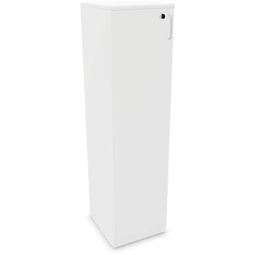 Irodai szekrény - dupla ajtó ma x sz x mé: 1545 x 400 x 445 mm, fehér színű