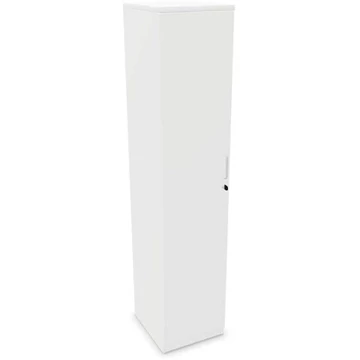 Irodai szekrény - dupla ajtó ma x sz x mé: 1895 x 400 x 445 mm, fehér színű