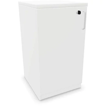 Irodai szekrény - dupla ajtó ma x sz x mé: 740 x 400 x 445 mm, fehér színű