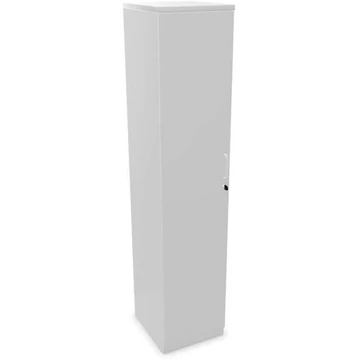 Irodai szekrény - dupla ajtó ma x sz x mé: 1895 x 400 x 445 mm, színe világosszürke