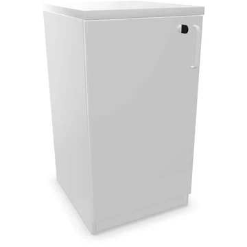 Irodai szekrény - dupla ajtó ma x sz x mé: 740 x 400 x 445 mm, színe világosszürke