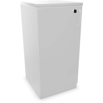 Irodai szekrény - dupla ajtó ma x sz x mé: 825 x 400 x 445 mm, színe világosszürke