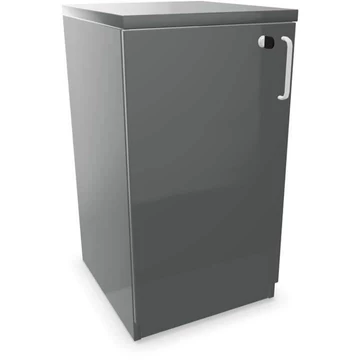 Irodai szekrény - dupla ajtó ma x sz x mé: 740 x 400 x 445 mm, színe sötétszürke