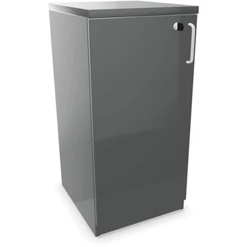 Irodai szekrény - dupla ajtó ma x sz x mé: 825 x 400 x 445 mm, színe sötétszürke