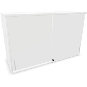 Irodai szekrény - tolóajtó, hosszabbító ma x sz x mé: 740 x 1200 x 445 mm, fehér színű