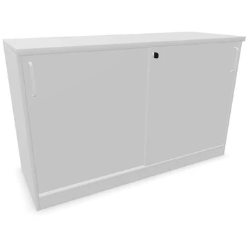 Irodai szekrény - tolóajtó, ma x sz x mé: 740 x 1200 x 445 mm, színe világosszürke