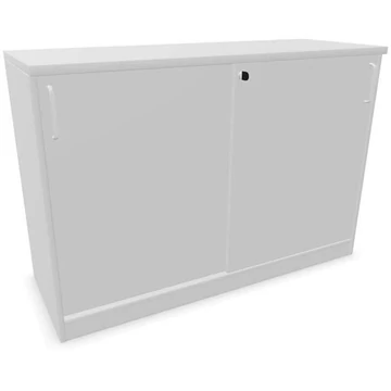 Irodai szekrény - tolóajtó, ma x sz x mé: 825 x 1200 x 445 mm, színe világosszürke