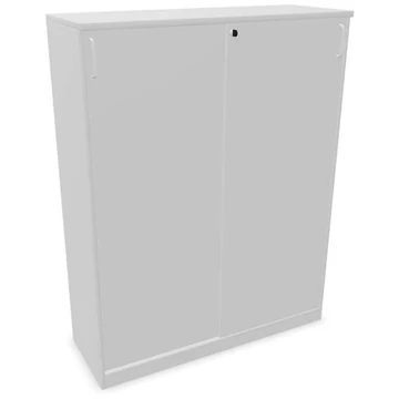 Irodai szekrény - tolóajtó, ma x sz x mé: 1545 x 1200 x 445 mm, színe világosszürke