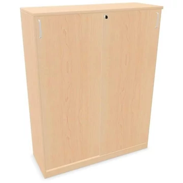 Irodai szekrény - tolóajtó, ma x sz x mé: 1545 x 1200 x 445 mm, juhar színű