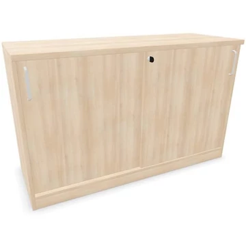 Irodai szekrény - tolóajtó, ma x sz x mé: 740 x 1200 x 445 mm, akác színű