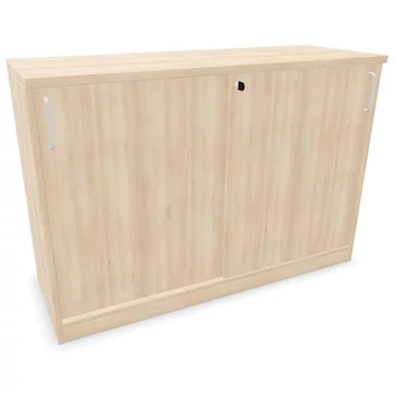 Irodai szekrény - tolóajtó, ma x sz x mé: 825 x 1200 x 445 mm, akác színű