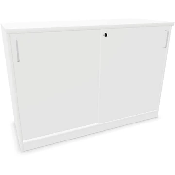 Irodai szekrény - tolóajtó, ma x sz x mé: 825 x 1200 x 445 mm, fehér színű