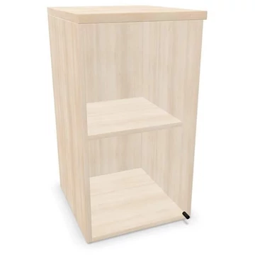 Irodai szekrény - üvegezett szárnyas ajtó, hosszabbító ma x sz x mé: 740 x 400 x 445 mm, akác színű