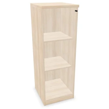 Irodai szekrény - üvegezett szárnyas ajtó, ma x sz x mé: 1155 x 400 x 445 mm, akác színű