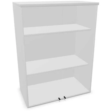 Irodai szekrény - üvegezett kétszárnyú ajtók, hosszabbító ma x sz x mé: 1070 x 800 x 445 mm, színe világosszürke