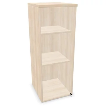 Irodai szekrény - üvegezett szárnyas ajtó, hosszabbító ma x sz x mé: 1070 x 400 x 445 mm, akác színű