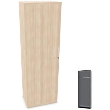 Szekrény, ma x sz x mé: 1895 x 600 x 445 mm, akác színű