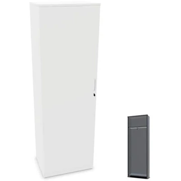 Szekrény, ma x sz x mé: 1895 x 600 x 445 mm, fehér színű