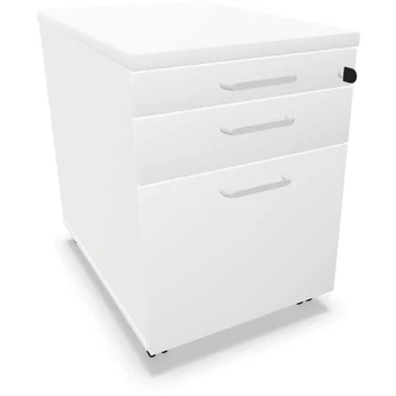 Mobil konténer, 2 fiók + reszelő, fehér szín, ma x sz x mé: 600 x 430 x 600 mm