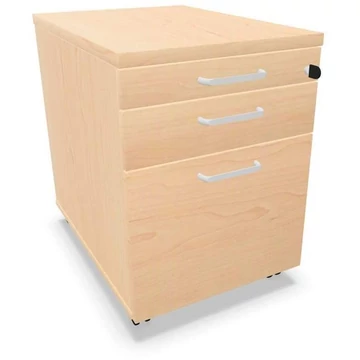 Mobil konténer, 2 fiók + reszelő, juhar színű, ma x sz x mé: 600 x 430 x 600 mm