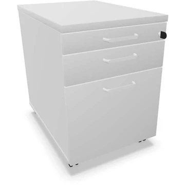 Mobil konténer, 2 fiók + reszelő, világosszürke szín, ma x sz x mé: 600 x 430 x 600 mm