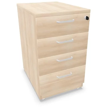 Hosszabbító tartály, 4 fiók, akác színű, ma x sz x mé: 740 x 430 x 600 mm