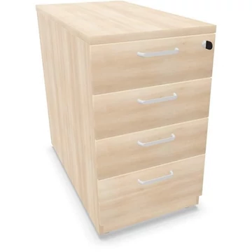 Hosszabbító tartály, 4 fiók, akác színű, ma x sz x mé: 740 x 430 x 800 mm